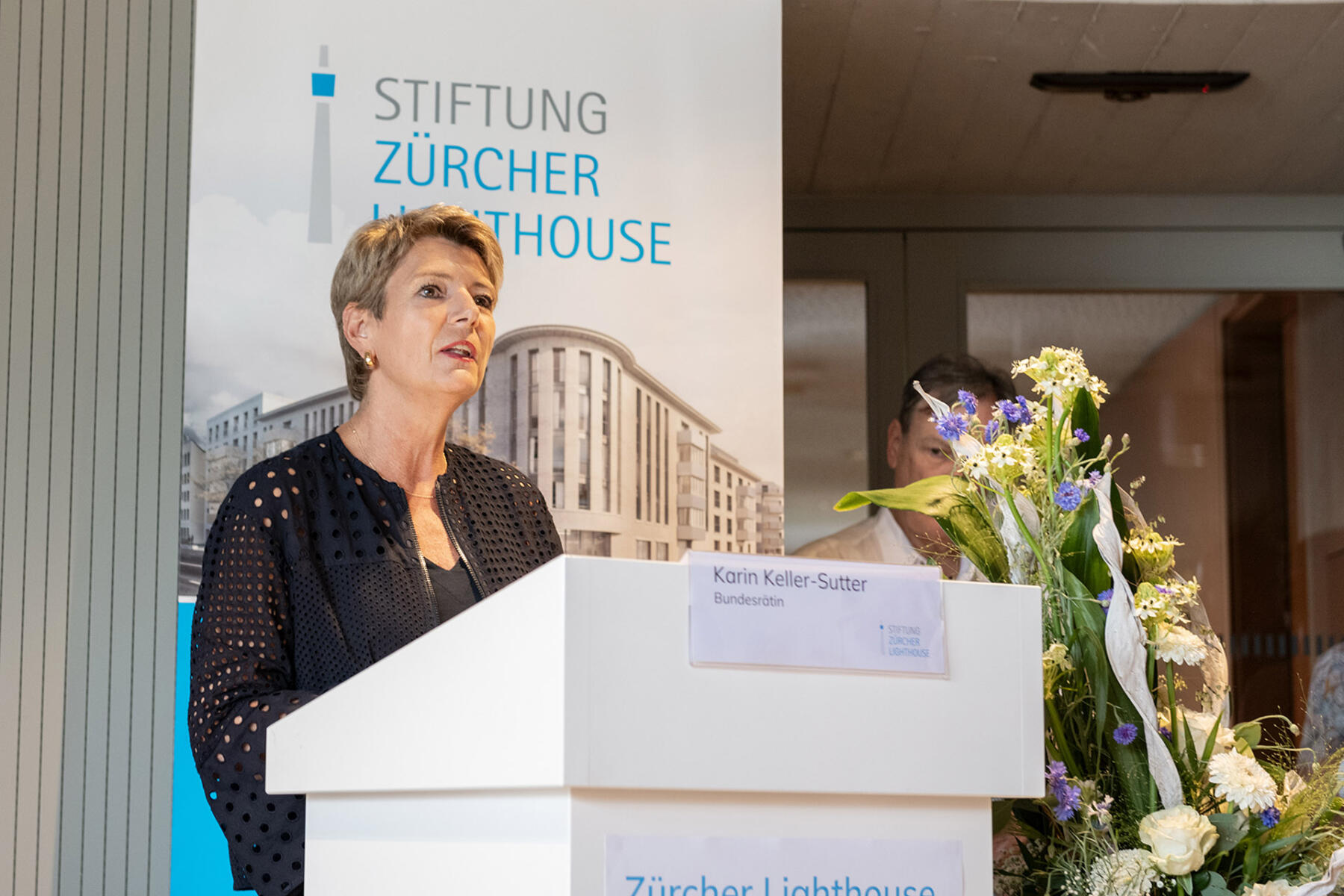 Bundesrätin Karin Keller-Suter eröffnet das neue Zürcher Lighthouse